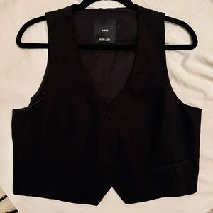 Mango Black Sleeveless Vest